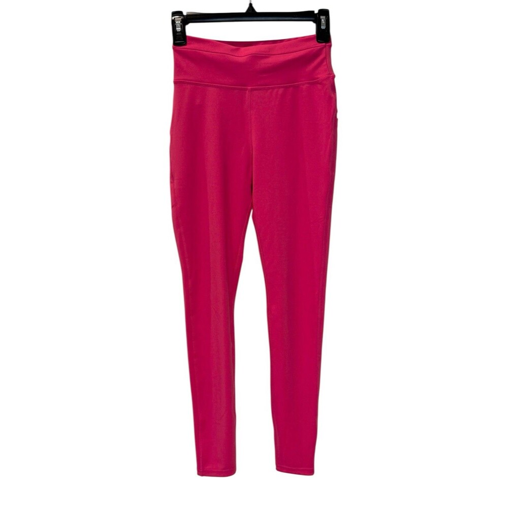 Pop Fit Women’s Hot Pink Full Length Leggings Size Small S Pockets